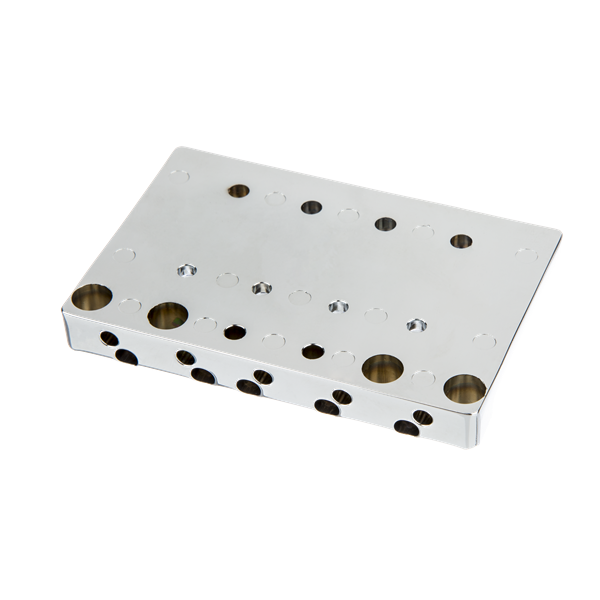 Fender HiMass 5Str Bass Bridge, Brass Saddles, Chrome SportHiTech