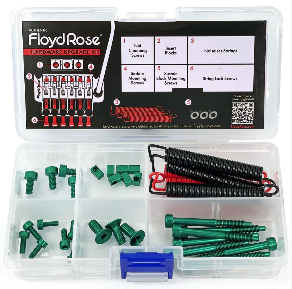 Floyd Rose Stainless Steel Hardware Upgrade Kit Green | SportHiTech
