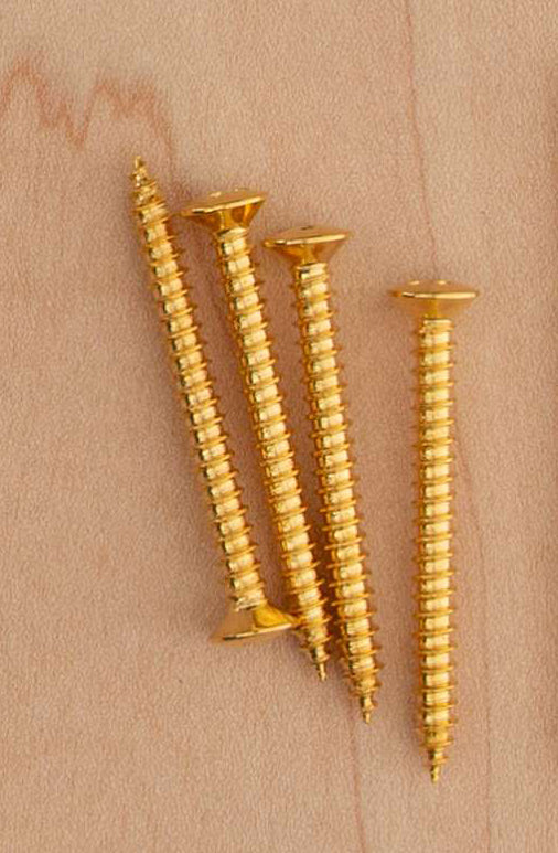 Genuine Tone Ninja Neckplate Screws (4) Gold SportHiTech