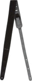 Fender Reversible 2" Suede Strap, Black/Gray 099-0691-006 | SportHiTech