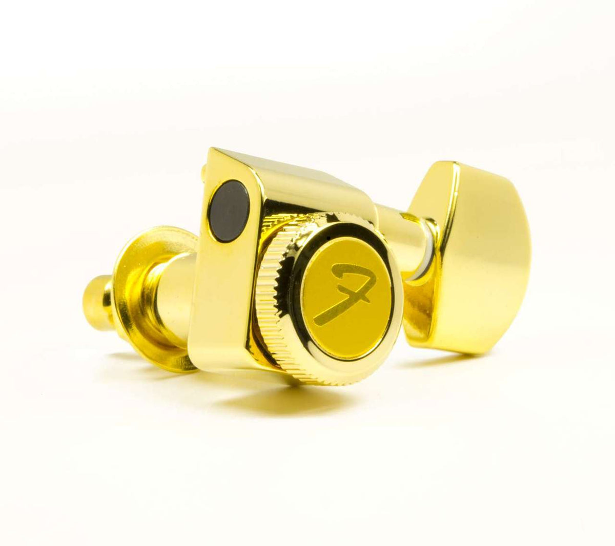Fender 099-0818-200 2-pin mount gold locking tuners, Strat/Tele