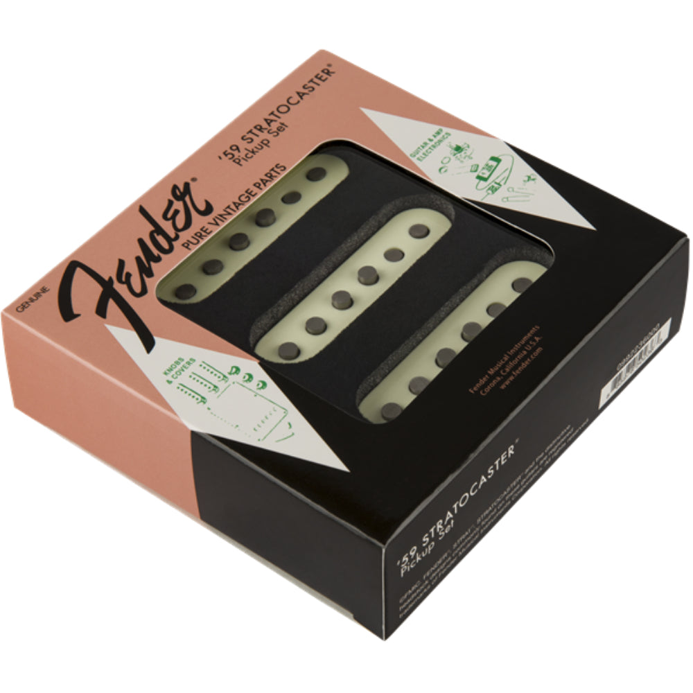 Fender Pure Vintage 59 Strat Pickup Set of 3 Vintage White - 099