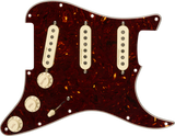 Fender USA Pre-Wired Strat Pickguard Vintage Noiseless SSS Tortoise Shell | SportHiTech