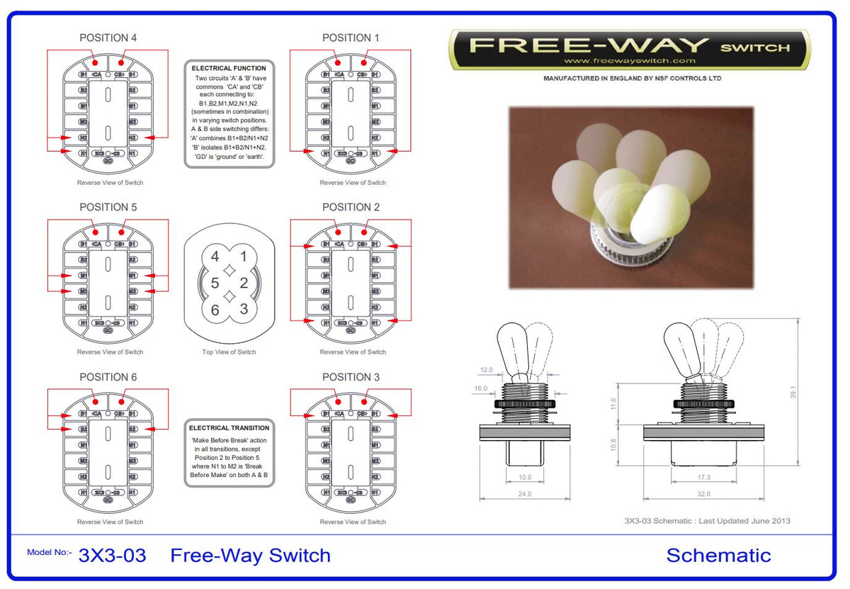 Free-Way 3x3-03 Pickup Switch - SportHiTech
