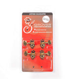 Genuine Grover Sta-Tite 8G Tuners for Ukulele, Set 2+2 Gold