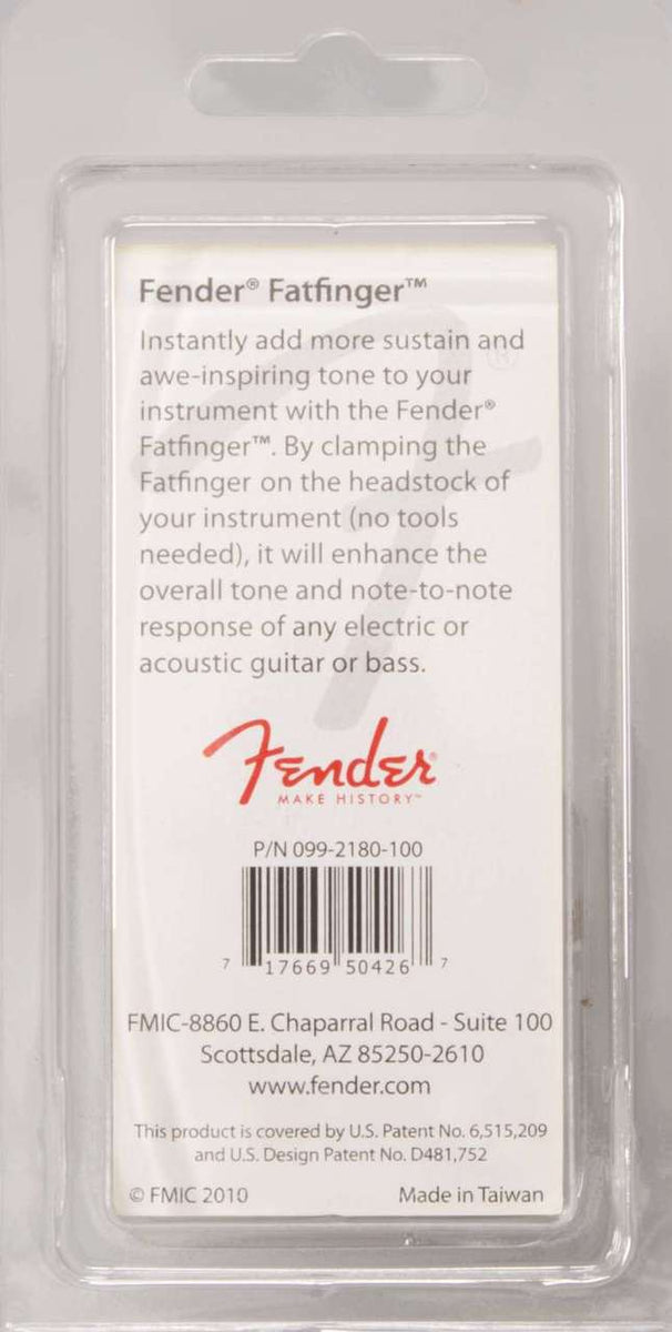 Fender FatFinger for Guitar, Nickel 099-2180-100 | SportHiTech