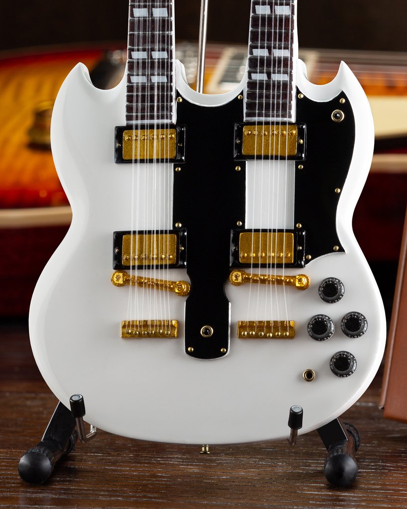 Axe Heaven Gibson SG EDS-1275 Doubleneck White 1/4 scale Miniature Col