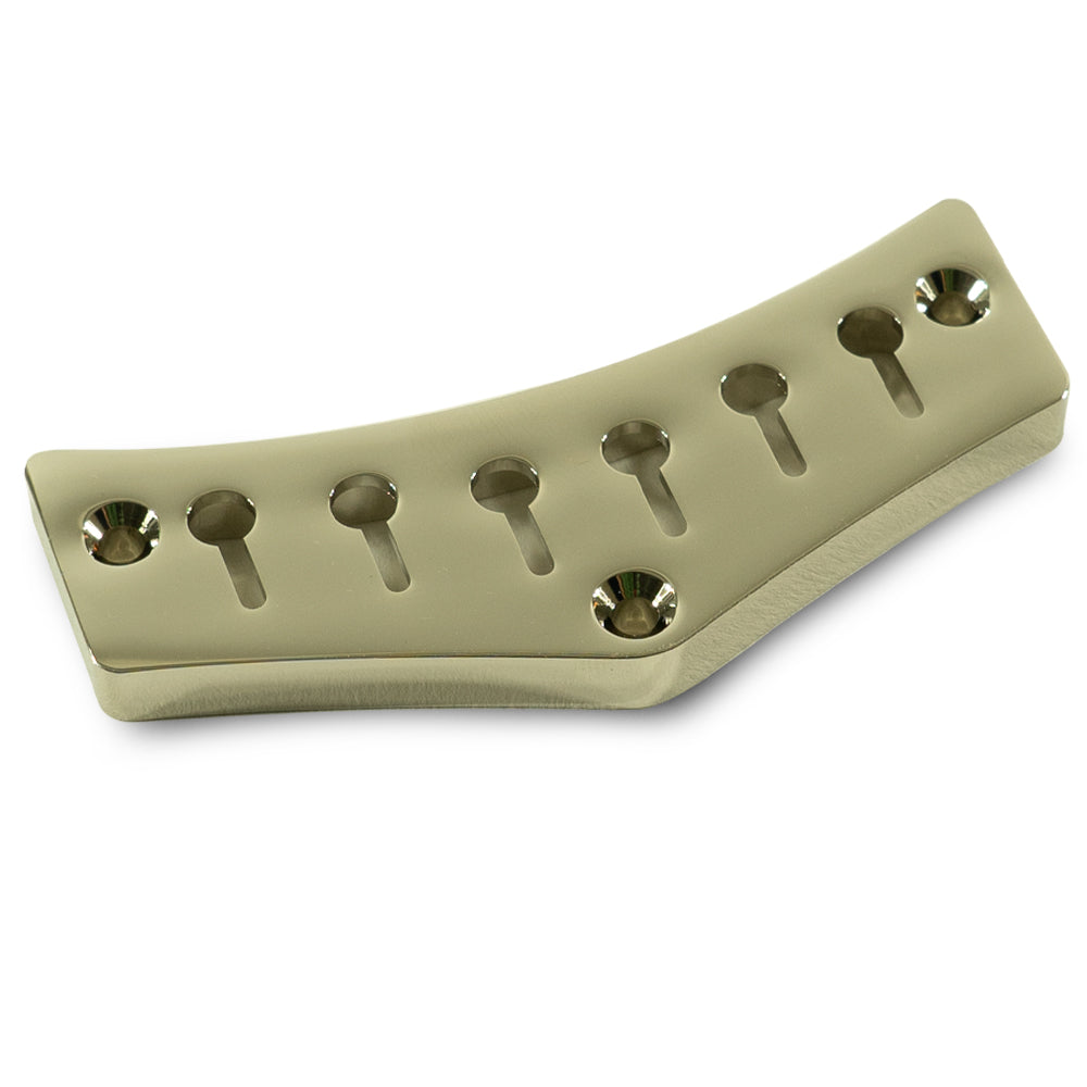 Kluson JG Custom Top Mount Tailpiece Short Brass Nickel | SportHiTech