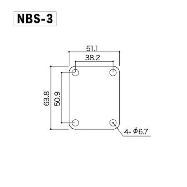 Gotoh MIJ FenderStyle Neck Plate, Black NBS3B SportHiTech