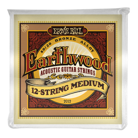 Ernie Ball Earthwood Medium 12-String 80/20 Bronze Acoustic Guitar Strings
