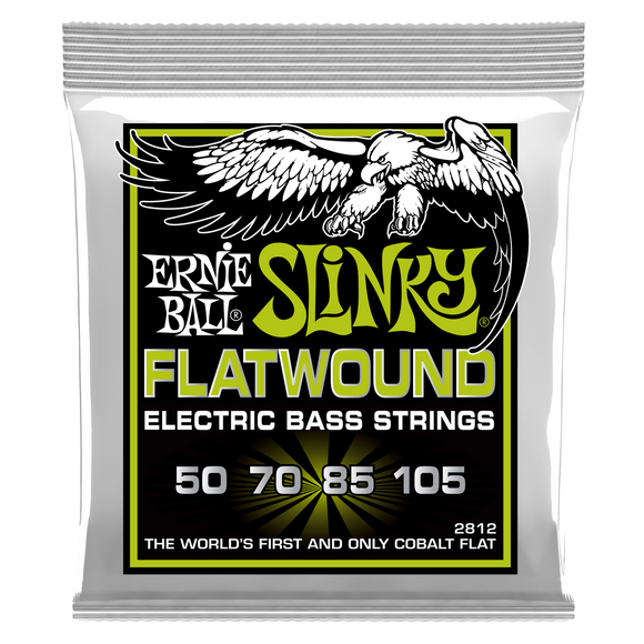 Ernie Ball Regular Slinky Flatwound Electric Bass Strings 50-105