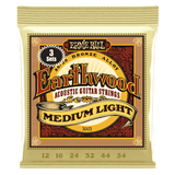 Ernie Ball Earthwood Medium Light 80/20 Bronze Acoustic Guitar Strings 3 Pack
