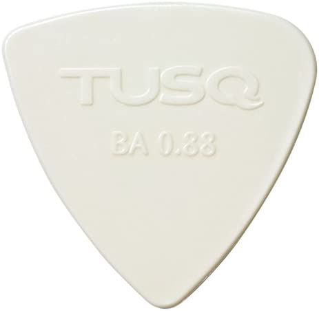 Graph Tech Tusq Picks Bi-Angle Shape 0.88mm Bright Tone White 48 pieces