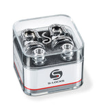 Genuine Schaller latest S-Lock Straplock, pair - Chrome 14010201 Made in Germany