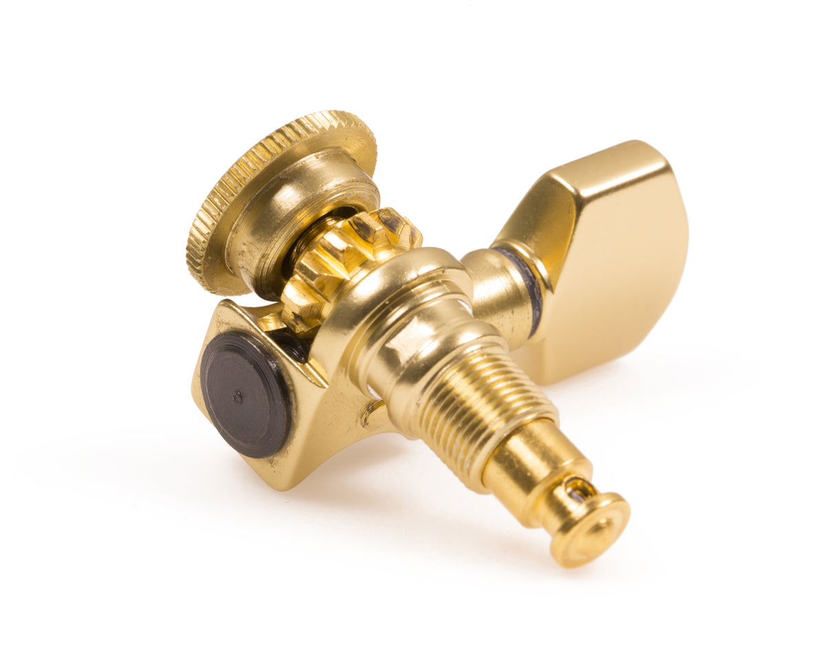 Sperzel Trim-Lok Open 6 in line Satin Gold locking tuner