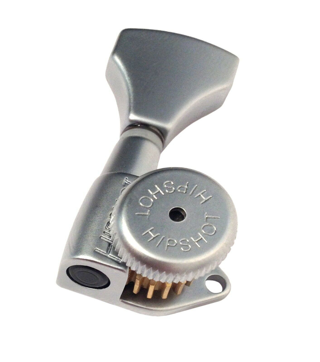 Hipshot 7 string 4x3 Open Gear Satin Chrome Grip-Lock locking