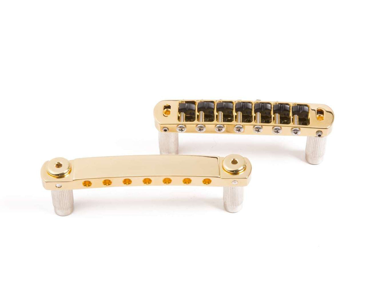 Hipshot Tone-A-Matic 7 String Bridge and Tailpiece Gold 4TM070G