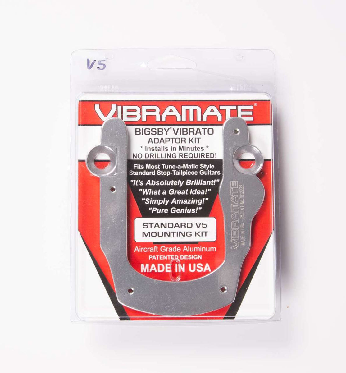 Vibramate V5 C Bigsby Vibrato アダプターキット Genuine Vibramate USA V5 Kit convert your Bigsby for no-holes