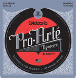 D'Addario EJ45TT ProArte Classical Guitar Strings Titanium Trebles Norm Tension