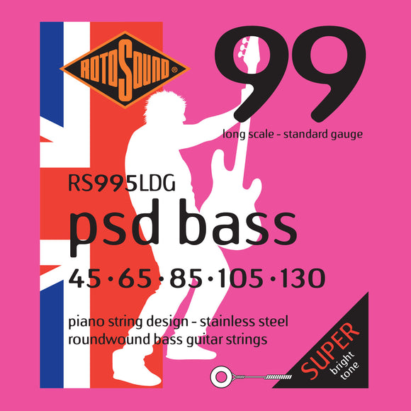 Rotosound PSD Bass 99 Contact Core Standard 5 string 45-130 RS995LDG
