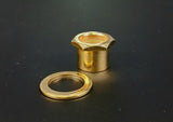 Genuine Hipshot Bass Tuner ADAPTER BUSHING GOLD - 1/2" USA ULTRALITE to 5/8" (16mm ) Headstock Hole - 0206629NUT-G