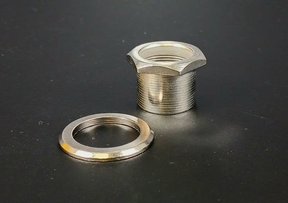 Genuine Hipshot Bass Tuner ADAPTER BUSHING NICKEL - 1/2