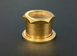 Genuine Hipshot Bass Tuner ADAPTER BUSHING GOLD - 1/2" USA ULTRALITE to 23/32" (18mm ) Headstock Hole - 0206708NUT-G