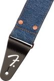 Genuine  Fender® x Wrangler® Riveted Denim Strap, Indigo, 099-0638-003