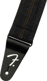 Genuine  Fender® x Wrangler® Denim Strap, Washed Black, 099-0638-004