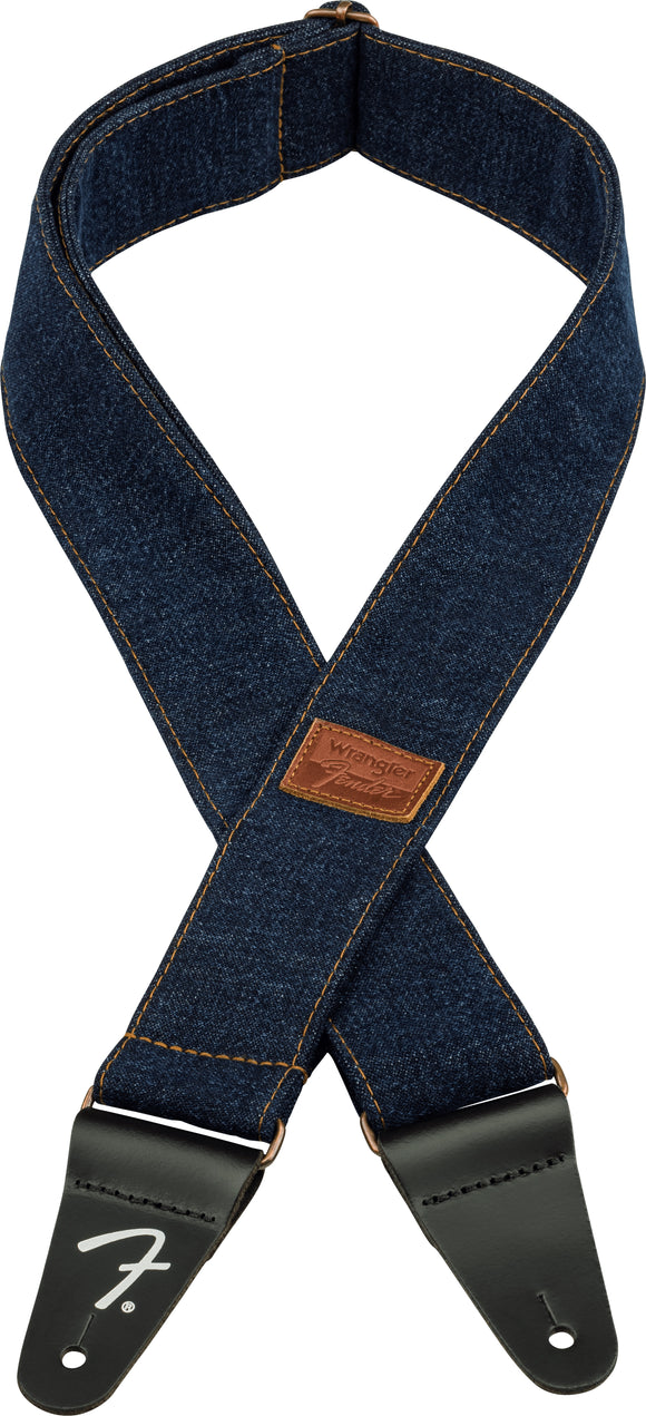 Genuine  Fender® x Wrangler® Denim Strap, Dark Indigo, 099-0638-013