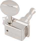 Fender® Strat/Tele 2-pin chrome ClassicGear™ Tuning Machine Set, Round button 0990802100