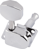 Genuine Fender 099-0822-100 6 inline chrome 'F' 70's Style tuners