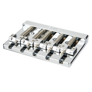 Fender HiMass 5-Str Bass Bridge, Brass Saddles, Chrome | SportHiTech Fender HiMass 5-Str Bass Bridge, Brass Saddles, Chrome | SportHiTech