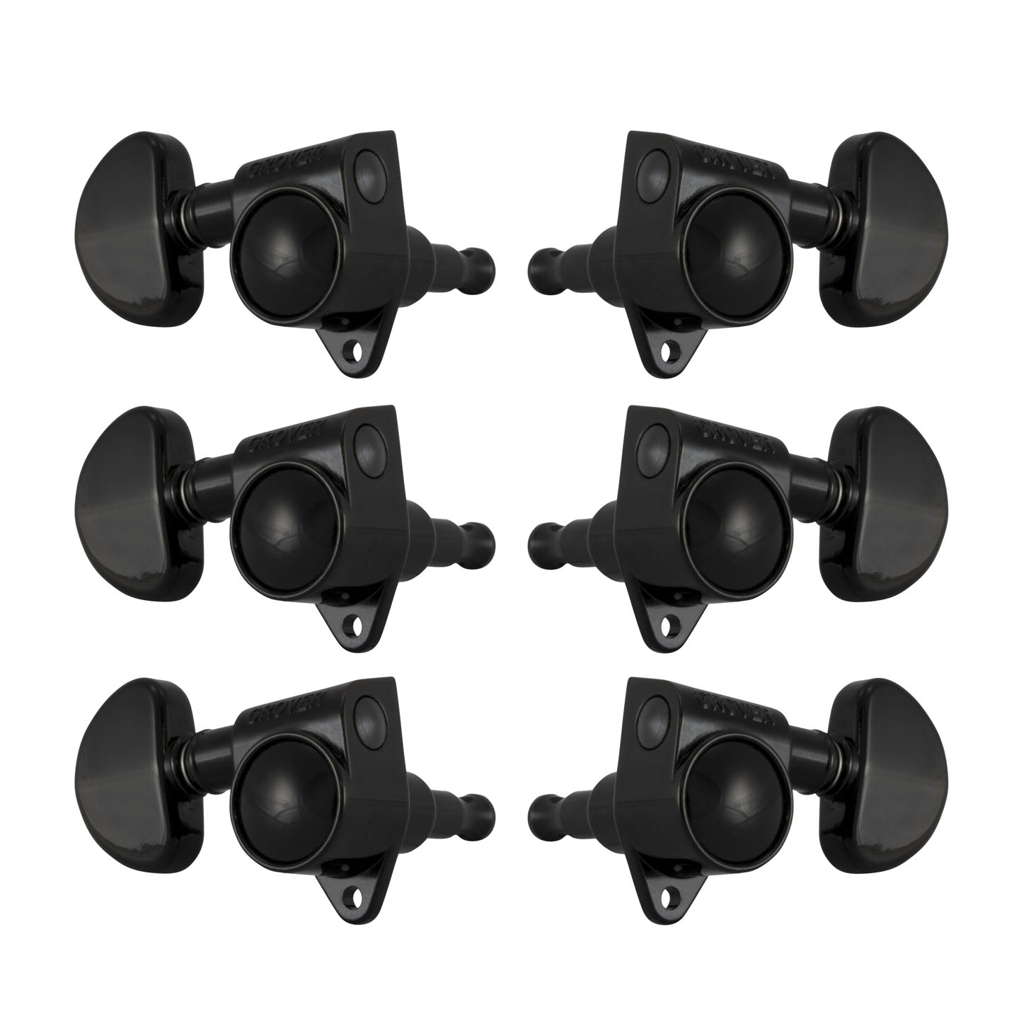 Grover 102-18BC Original Rotomatic 18:1 3x3 Tuners Black Chrome