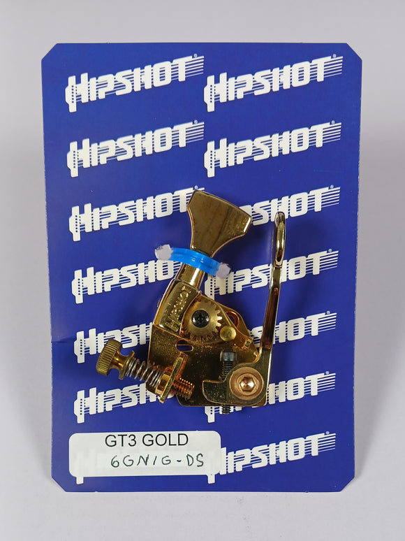 Hipshot Classic Open Gear Guitar Xtender w/DoubleStop Gold 6GN1G-DS