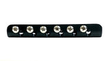 Genuine Hipshot Ibanez Flat Plate 6 String Upgrade Bridge Black 4IBF06B