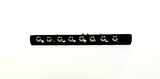 Genuine Hipshot Ibanez Flat Plate 8 String Upgrade Bridge Black 4IBF08B