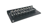 Genuine Hipshot Ibanez Flat Plate 8 String Upgrade Bridge Black 4IBF08B
