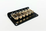 Genuine Hipshot Ibanez Flat Plate 6 String Upgrade Bridge Black & Gold 4IBF06G