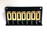 Hipshot Ibanez 7 String Flat Plate Upgrade Bridge Black & Gold 4IBF07G