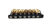 Hipshot Ibanez 7 String Flat Plate Upgrade Bridge Black & Gold 4IBF07G