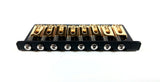Genuine Hipshot Ibanez Flat Plate 8 String Upgrade Bridge Black/Gold 4IBF08G