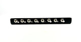 Genuine Hipshot Ibanez Flat Plate 8 String Upgrade Bridge Black/Gold 4IBF08G