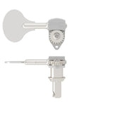 Hipshot Ultralite USA Single Tuner HB6L Lollipop 3/8 Satin Chrome - Treble Side