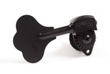 Hipshot Ultralite USA Tuner HB6C 1/2 Black - 5 String 4x1 Set