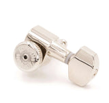 Hipshot Nickel 3x3 Enclosed Griplock Tuner Kit with UMP, 6K2EL0N