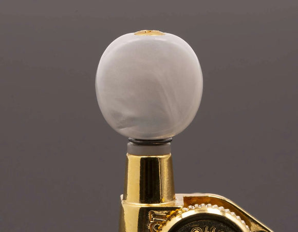 Genuine Hipshot Button Set of 6 A05 Vintage Round Pearloid also fits Grover