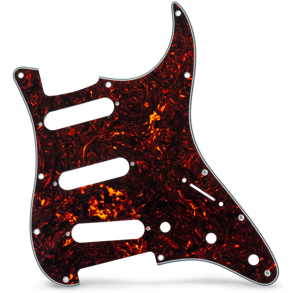 AxLabs Strat-Style Pickguard - 3 Ply / 11-Hole Brown Tortoise