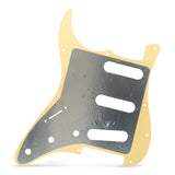 AxLabs Strat-Style Pickguard - 3 Ply / 11-Hole Cream Yellow