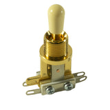 Genuine Centralab 3 Position Short Frame Toggle Switch Gold